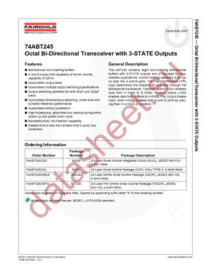 74ABT245CMTCX datasheet  